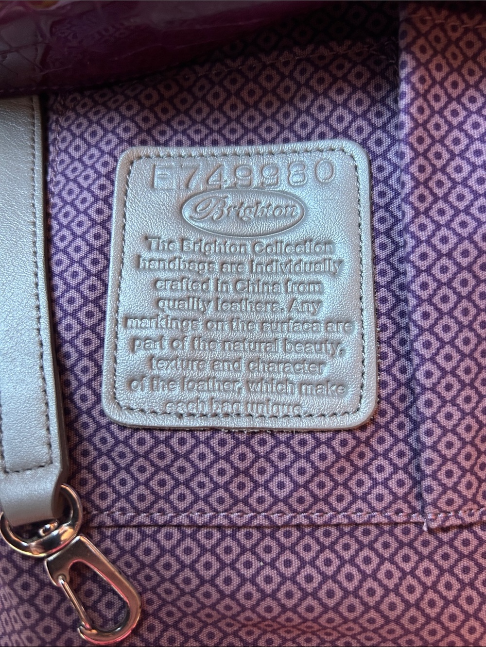 Brighton Cherie Collection Shoulder Bag in Guavaberry Y2K Retired Bag in EUC - Picture 14 of 14